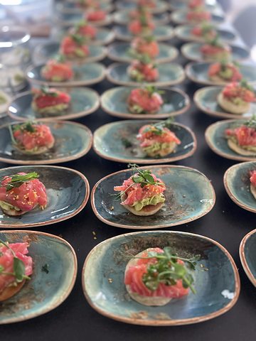 Starters lined up before service