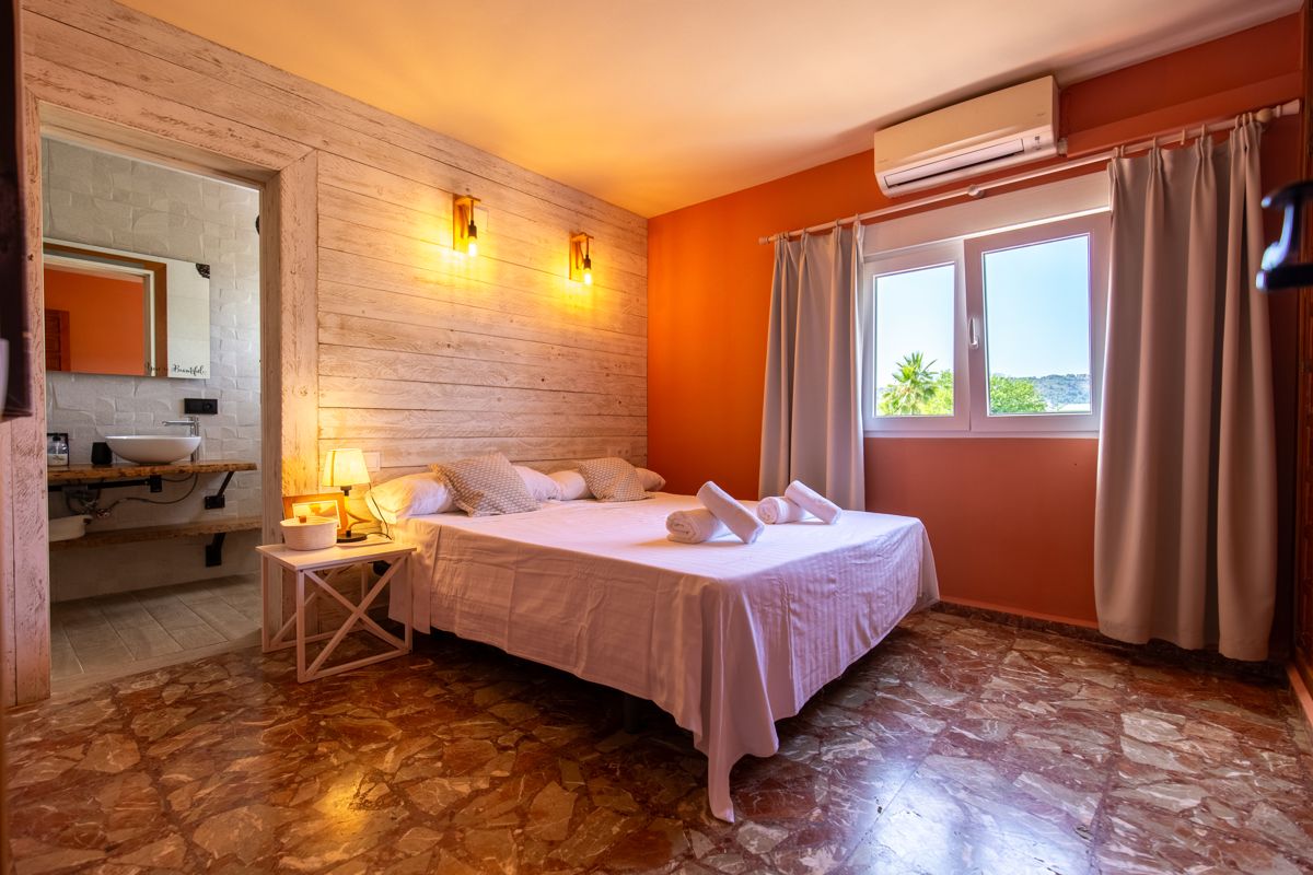 Bedroom with marble floor — Mystique Travels, wing three of Villa Palmview, Jávea