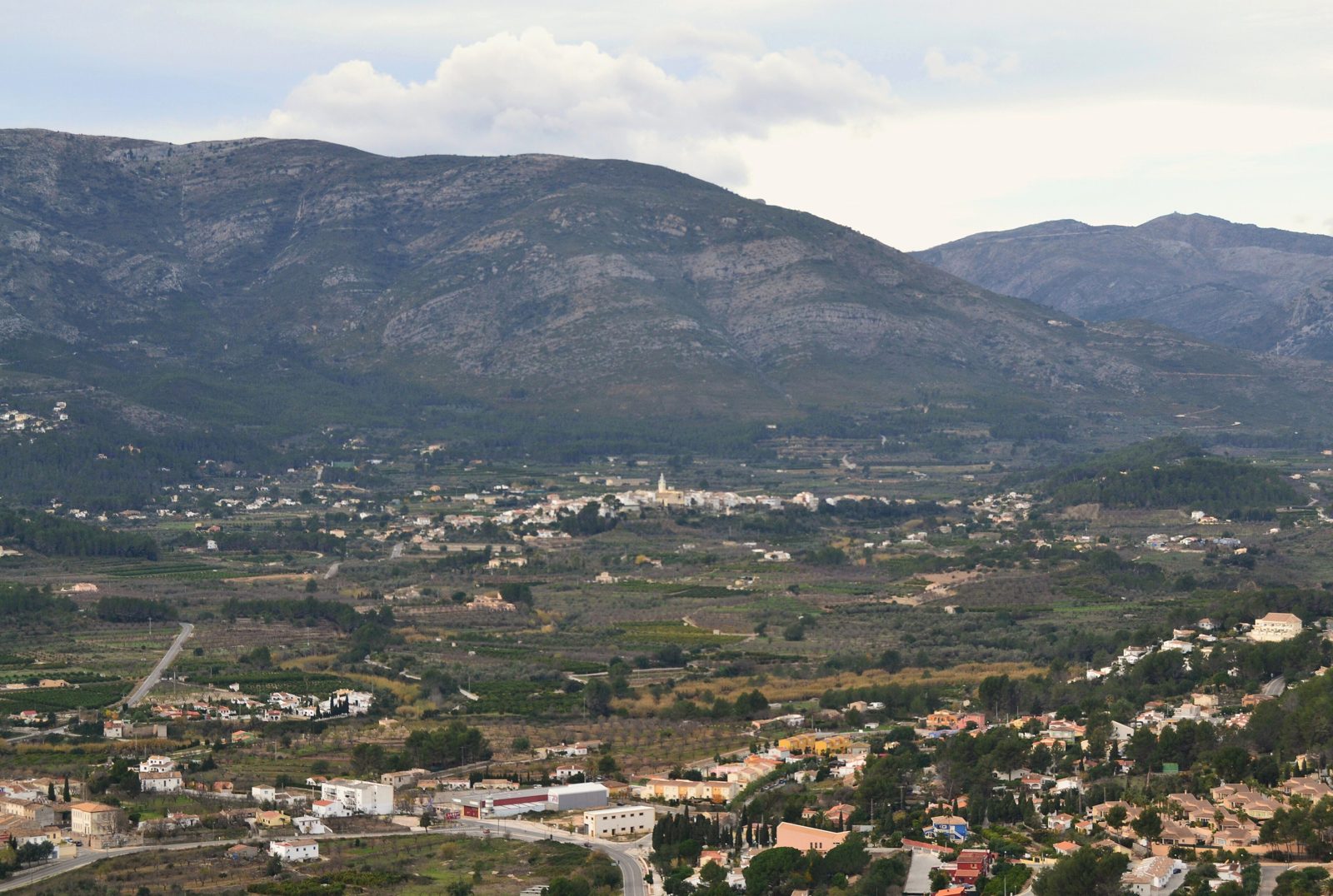 Parcent and the Pop valley, the road towards the Coll de Rates