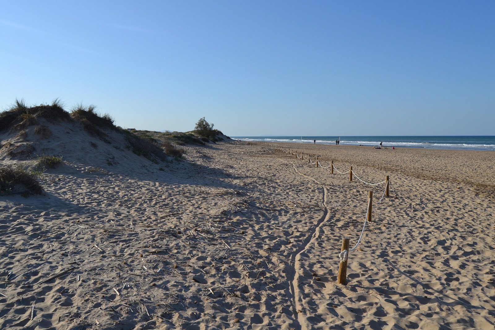 The dunes of Les Deveses beach at Oliva, right beside Oliva Nova Golf